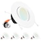 Luxrite 5/6 Inch Gimbal LED Recessed Can Lights 5 CCT Selectable 2700K-5000K 11W 1100LM Dimmable 4-Pack LR23043-4PK - alternate 1